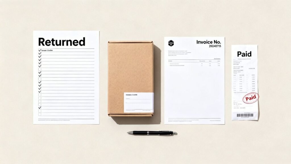 Slim fit - Lista de verificação de devolução