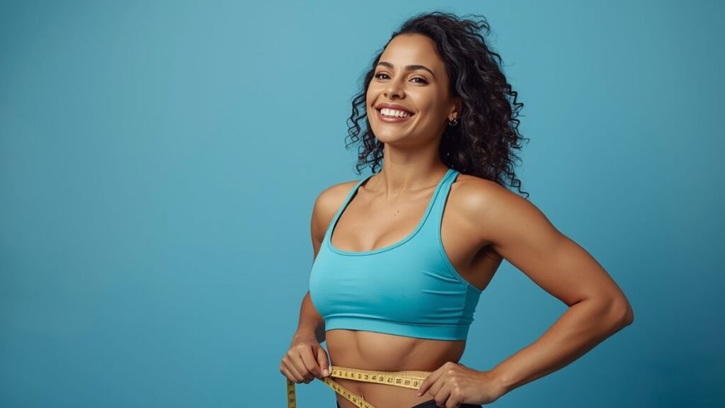 Mulher saudável e feliz